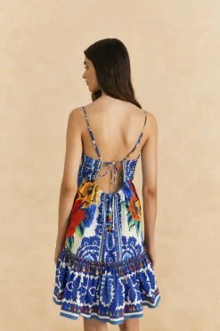 Farm Rio Off-White Flower Tapestry Organic Cotton Mini Dress 8 Farm Rio Off-White Flower Tapestry Organic Cotton Mini Dress -Farm Rio Shoop 309199 04