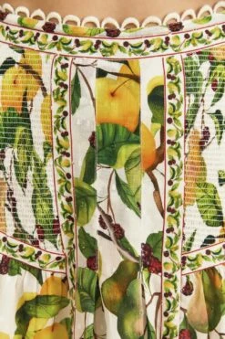 Farm Rio Off-White Fruit Orchard Mini Skirt -Farm Rio Shoop 309205 05