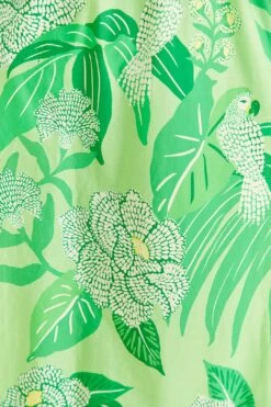 Farm Rio Green Dewdrop Floral Midi Dress 8 Farm Rio Green Dewdrop Floral Midi Dress -Farm Rio Shoop 309210 04