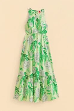 Farm Rio Green Dewdrop Floral Midi Dress 9 Farm Rio Green Dewdrop Floral Midi Dress -Farm Rio Shoop 309210 05