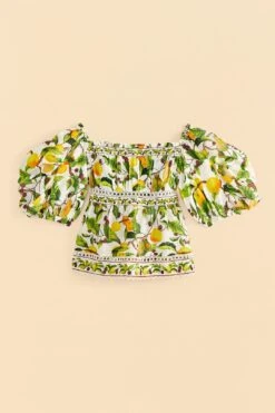 Farm Rio Off-White Fruit Orchard Blouse 11 Farm Rio Off-White Fruit Orchard Blouse -Farm Rio Shoop 309214 06