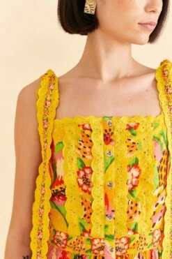 Farm Rio Yellow Fruits Paradise Blouse -Farm Rio Shoop 309219 03