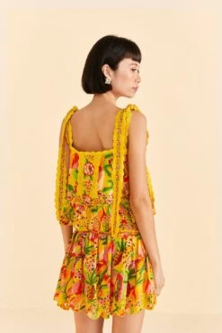 Farm Rio Yellow Fruits Paradise Blouse -Farm Rio Shoop 309219 04