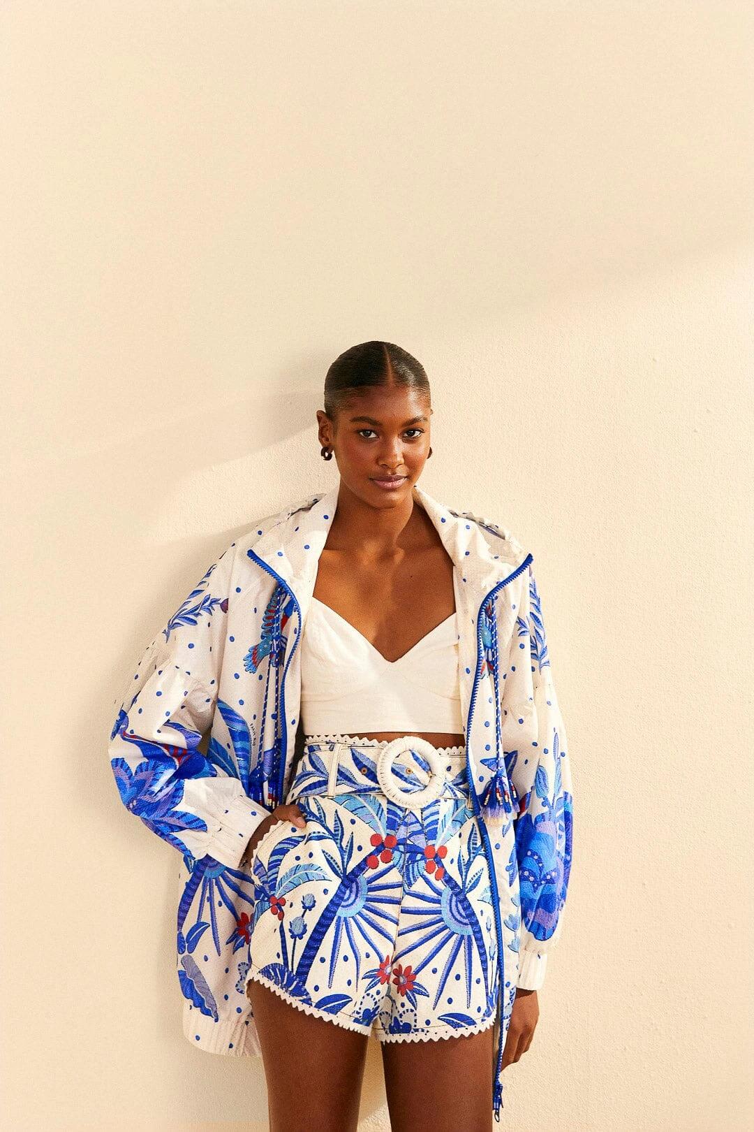 Farm Rio Off-White Jungle Chic Shorts 1 Farm Rio Off-White Jungle Chic Shorts