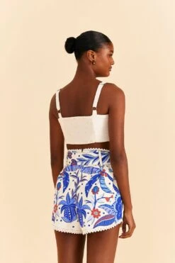 Farm Rio Off-White Jungle Chic Shorts 9 Farm Rio Off-White Jungle Chic Shorts -Farm Rio Shoop 309221 04