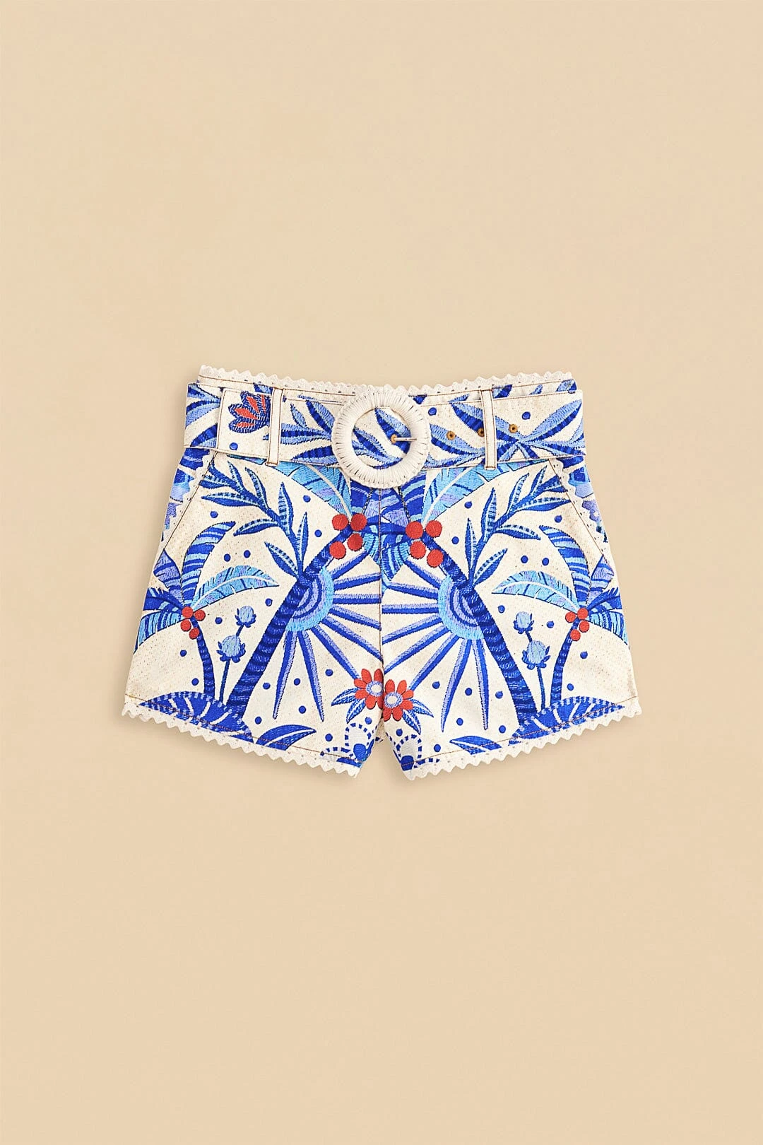 Farm Rio Off-White Jungle Chic Shorts 6 Farm Rio Off-White Jungle Chic Shorts - Image 6