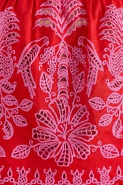 Farm Rio Red Palm Tree Richelieu Blouse 10 Farm Rio Red Palm Tree Richelieu Blouse -Farm Rio Shoop 309247 05