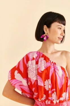 Farm Rio Red Dewdrop Floral Mini Dress 7 Farm Rio Red Dewdrop Floral Mini Dress -Farm Rio Shoop 309259 03