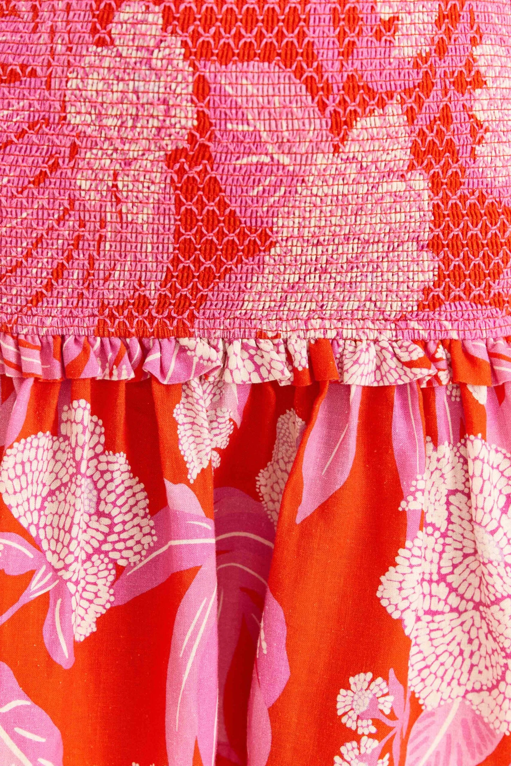 Farm Rio Red Dewdrop Floral Mini Dress 5 Farm Rio Red Dewdrop Floral Mini Dress - Image 5