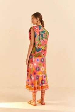 Farm Rio Coral Graphic Macaws Organic Cotton T-Shirt -Farm Rio Shoop 309282 04