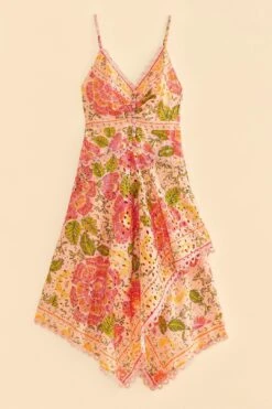 Farm Rio Pink Blooming Floral Midi Dress -Farm Rio Shoop 309286 06