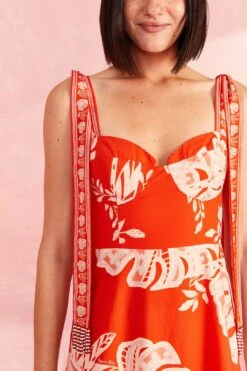 Farm Rio Red Lace Monsteras Midi Dress 7 Farm Rio Red Lace Monsteras Midi Dress -Farm Rio Shoop 309287 03