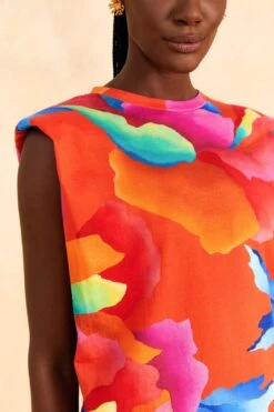 Farm Rio Red Ombre Chita T-Shirt Dress -Farm Rio Shoop 309290 03