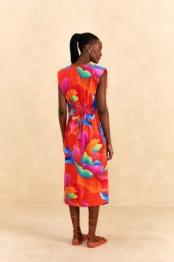 Farm Rio Red Ombre Chita T-Shirt Dress -Farm Rio Shoop 309290 04