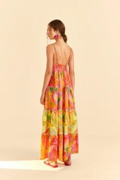 Farm Rio Mixed Painted Birds Maxi Dress -Farm Rio Shoop 309301 04