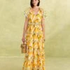 Farm Rio Off-White Peppers Maxi Dress