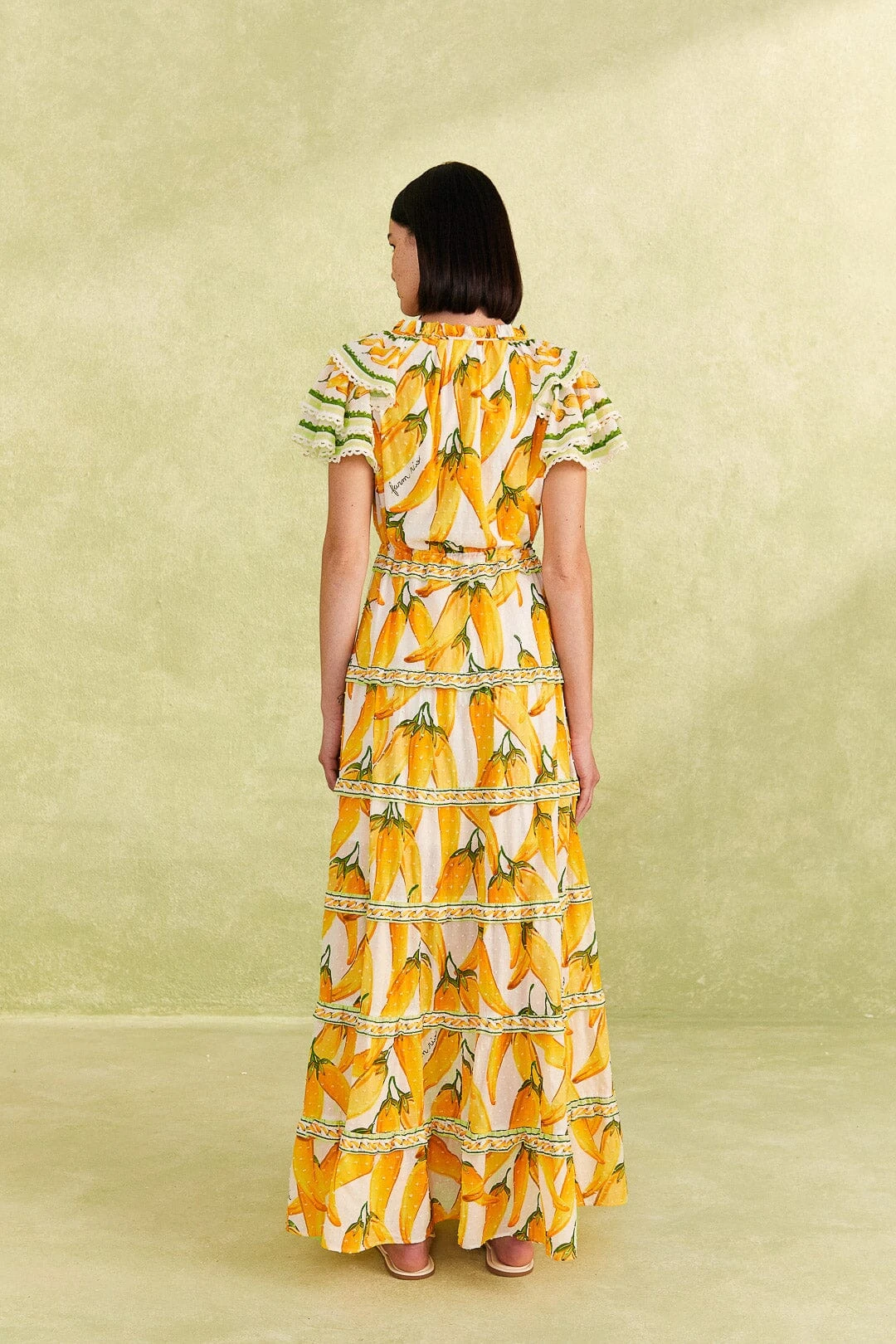 Farm Rio Off-White Peppers Maxi Dress 4 Farm Rio Off-White Peppers Maxi Dress - Image 4