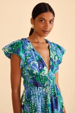 Farm Rio Green Jungle Panther Mini Dress 7 Farm Rio Green Jungle Panther Mini Dress -Farm Rio Shoop 309352 03