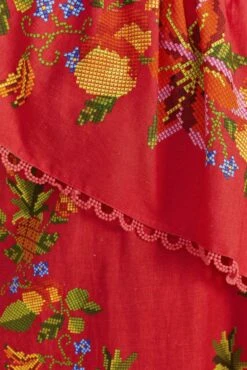 Farm Rio Red Tropical Romance Mini Dress -Farm Rio Shoop 309368 05