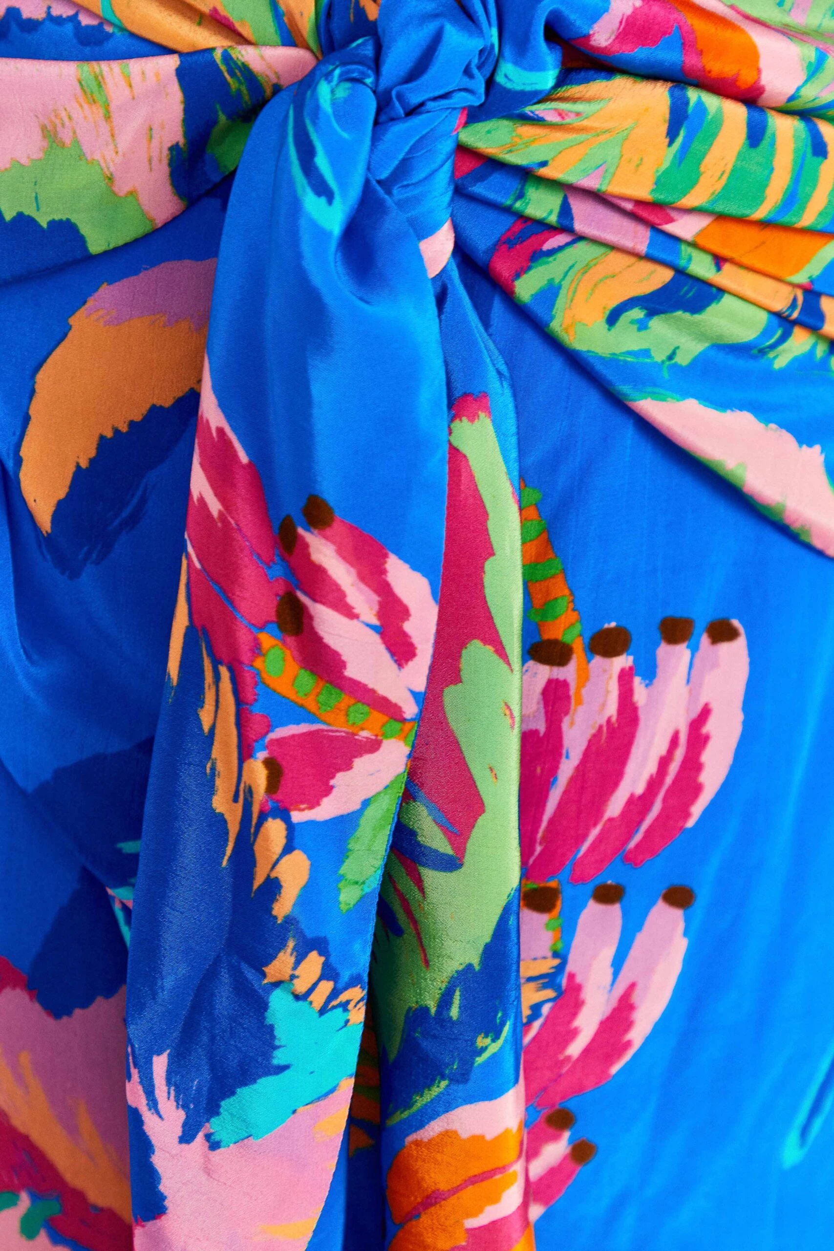 Farm Rio Blue Painted Jungle Mini Skirt 5 Farm Rio Blue Painted Jungle Mini Skirt - Image 5