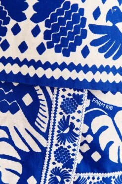 Farm Rio Navy Blue Jungle Scarf Mini Skirt -Farm Rio Shoop 309382 05