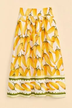 Farm Rio Off-White Peppers Maxi Skirt -Farm Rio Shoop 309400 06