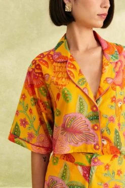Farm Rio Yellow Macaw Bloom Shirt -Farm Rio Shoop 309403 03 f762bb33 98dc 41f2 a922 b18d80dbac55