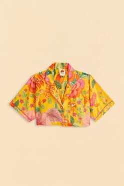 Farm Rio Yellow Macaw Bloom Shirt -Farm Rio Shoop 309403 06 f5d9da90 e377 41e5 831b a5b9196d6e33