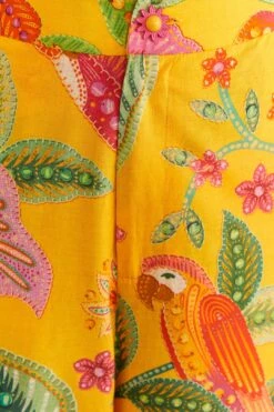 Farm Rio Yellow Macaw Bloom Pants -Farm Rio Shoop 309404 05