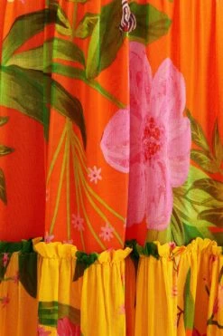 Farm Rio Mixed Romantic Garden Maxi Skirt 8 Farm Rio Mixed Romantic Garden Maxi Skirt -Farm Rio Shoop 309411 04