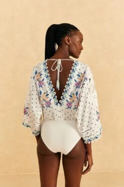 Farm Rio Off-White Romantic Bandanas Bodysuit 7 Farm Rio Off-White Romantic Bandanas Bodysuit -Farm Rio Shoop 309428 03