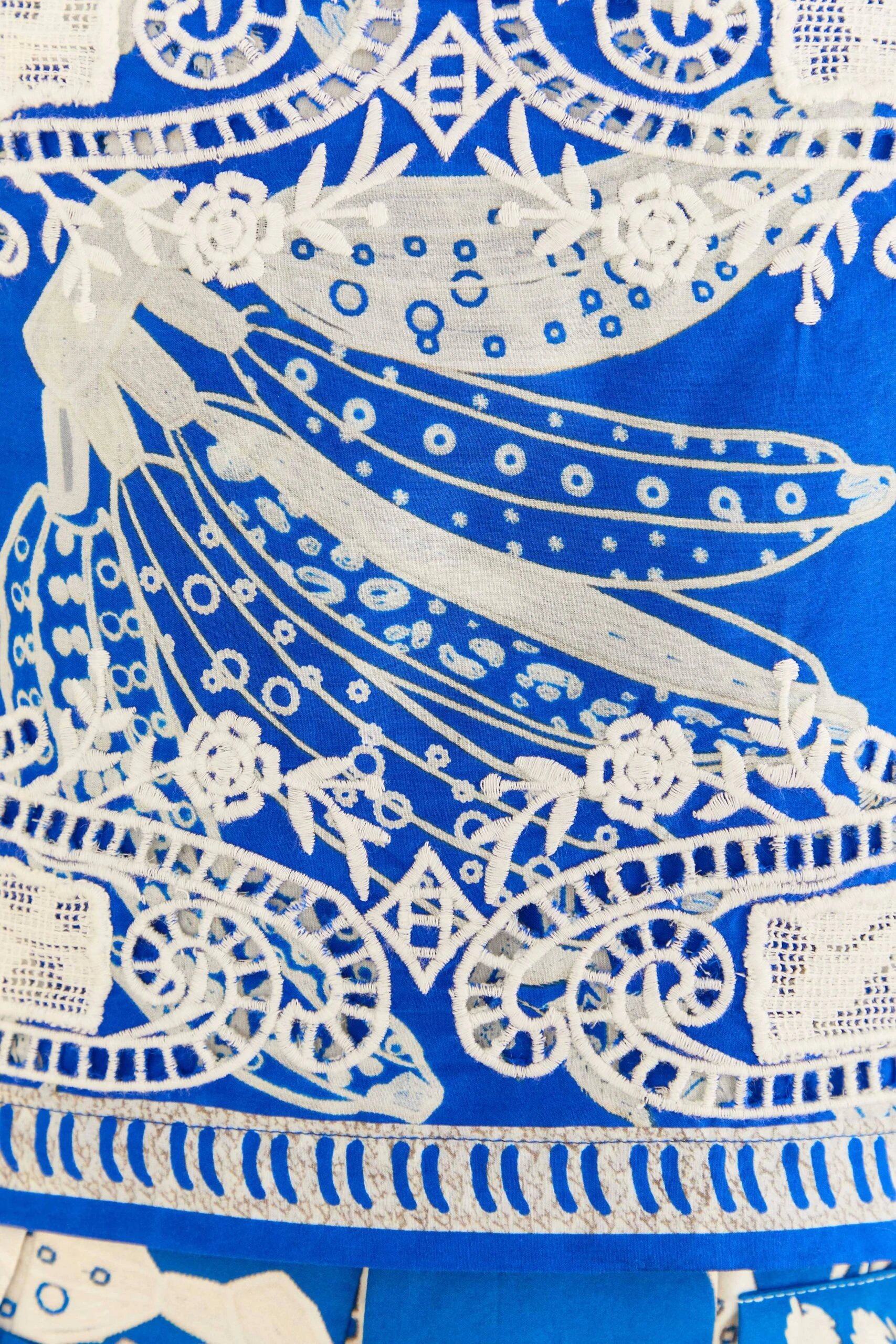 Farm Rio Blue Lace Banana Blouse 5 Farm Rio Blue Lace Banana Blouse - Image 5