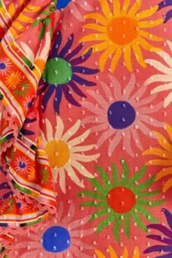 Farm Rio Coral Summer Sun Blouse -Farm Rio Shoop 309447 05