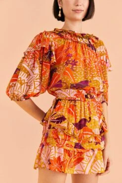 Farm Rio Beige Jungle Panther Mini Skirt 7 Farm Rio Beige Jungle Panther Mini Skirt -Farm Rio Shoop 309452 03