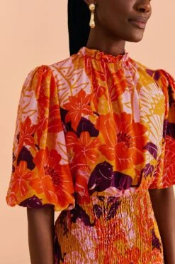 Farm Rio Beige Jungle Panther Lenzing™ Ecovero™ Viscose Mini Dress -Farm Rio Shoop 309469 03