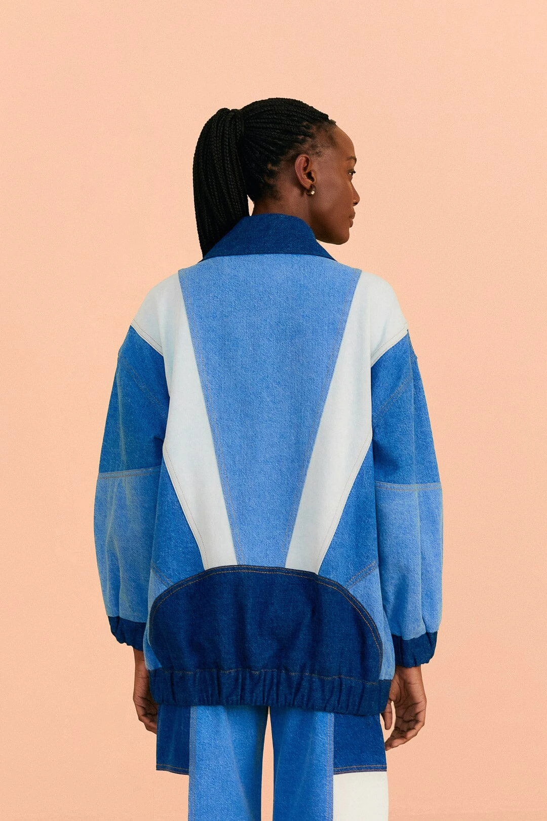 Farm Rio Patchwork Denim Jacket 3 Farm Rio Patchwork Denim Jacket - Image 3