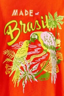 Farm Rio Red Brasil Organic Cotton T-Shirt -Farm Rio Shoop 309570 04