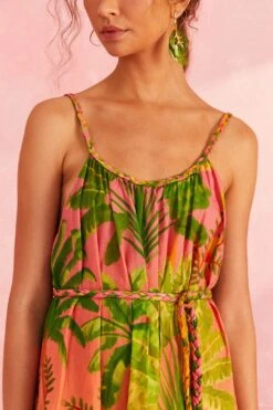 Farm Rio Sunrise Scenario Halter Dress -Farm Rio Shoop 309579 03