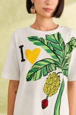 Farm Rio I Heart Bananas Organic Cotton T-Shirt -Farm Rio Shoop 309584 03