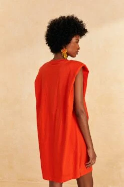 Farm Rio Red Brasil Mini T-Shirt Dress -Farm Rio Shoop 309588 04