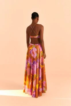 Farm Rio Embroidered Flower Top Maxi Dress 10 Farm Rio Embroidered Flower Top Maxi Dress -Farm Rio Shoop 309596 04