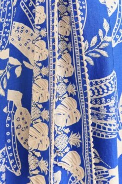 Farm Rio Blue Lace Banana Midi Dress -Farm Rio Shoop 309601 04