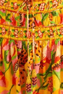 Farm Rio Yellow Fruits Paradise Mini Skirt 9 Farm Rio Yellow Fruits Paradise Mini Skirt -Farm Rio Shoop 310218 05