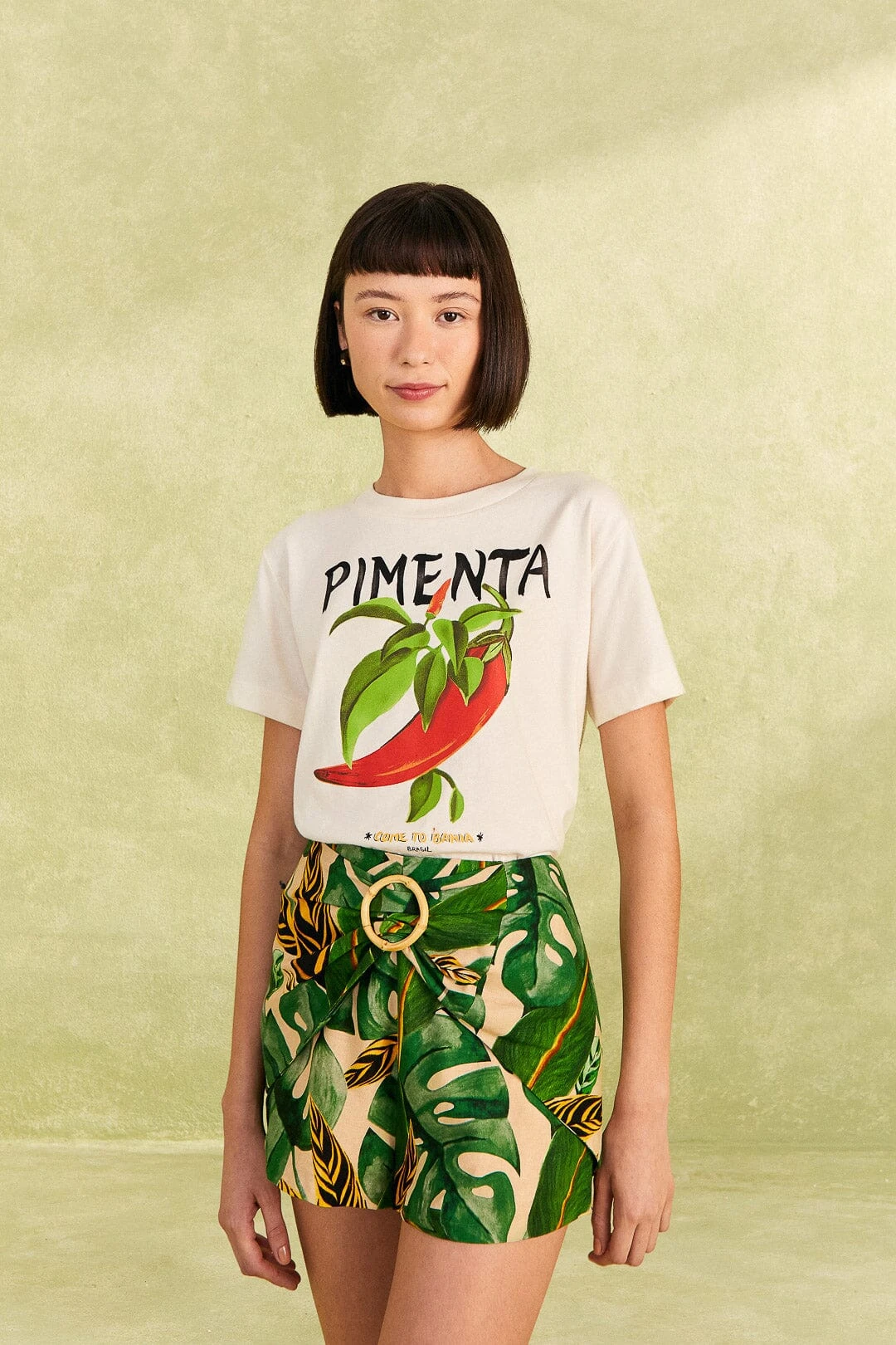 Farm Rio Tropical Leaves Shorts 2 Farm Rio Tropical Leaves Shorts - Image 2