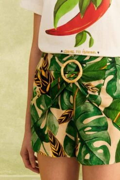 Farm Rio Tropical Leaves Shorts 8 Farm Rio Tropical Leaves Shorts -Farm Rio Shoop 310644 03