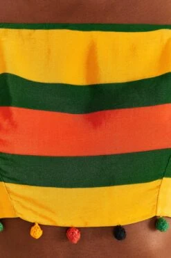 Farm Rio Yellow, Green & Red Striped Crop Top 10 Farm Rio Yellow, Green & Red Striped Crop Top -Farm Rio Shoop 310659 05