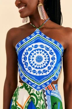 Farm Rio Off-White Pitta Colors Maxi Dress 8 Farm Rio Off-White Pitta Colors Maxi Dress -Farm Rio Shoop 310672 03