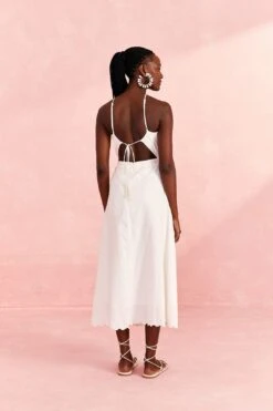 Farm Rio Off-White Embroidered Midi Dress 9 Farm Rio Off-White Embroidered Midi Dress -Farm Rio Shoop 310674 04