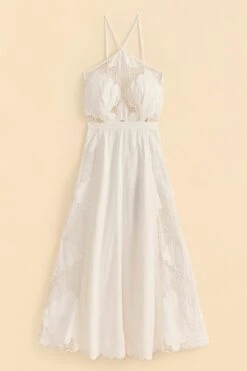 Farm Rio Off-White Embroidered Midi Dress 11 Farm Rio Off-White Embroidered Midi Dress -Farm Rio Shoop 310674 06