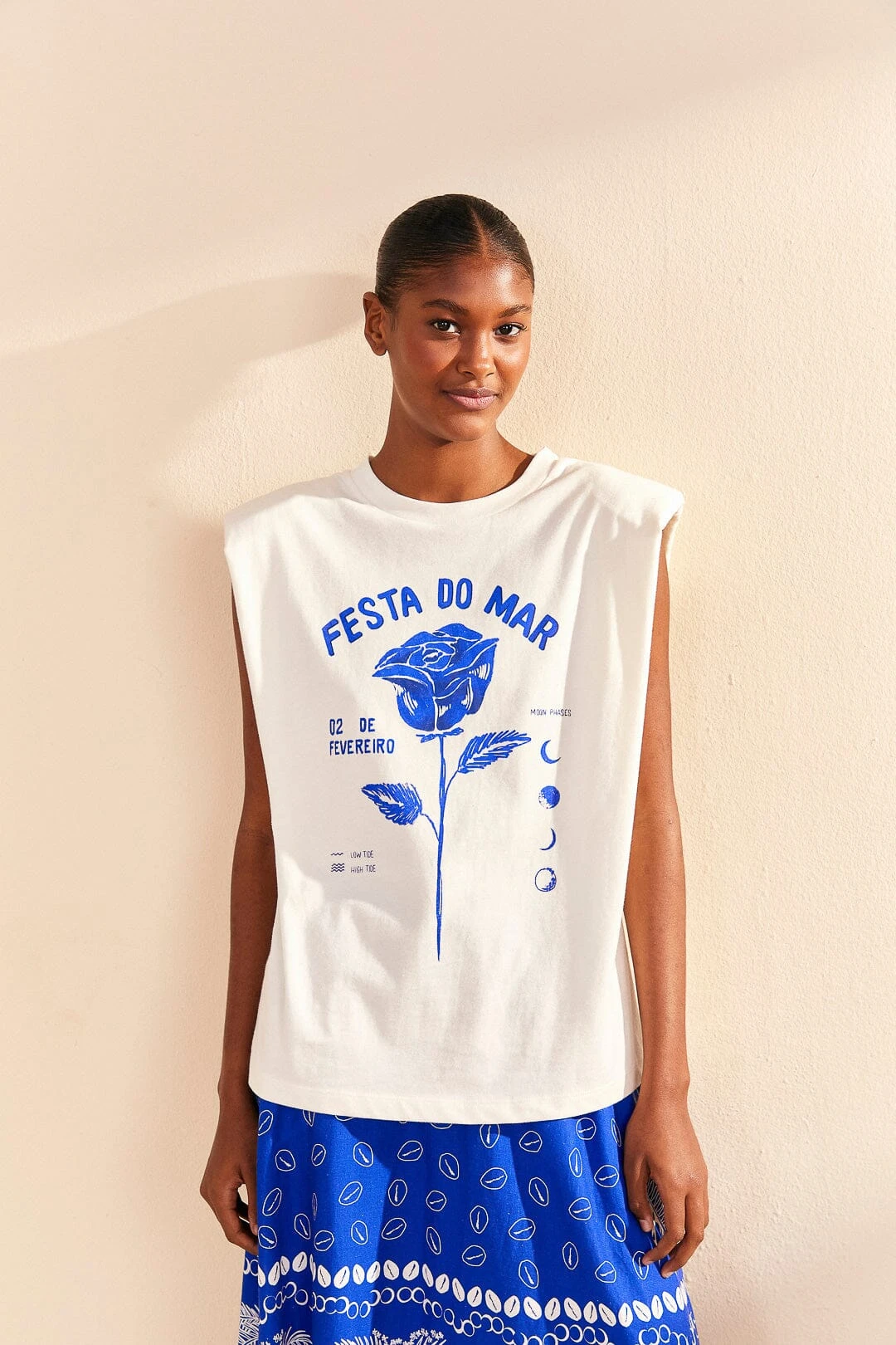 Farm Rio Festa Do Mar Organic Cotton T-Shirt 1 Farm Rio Festa Do Mar Organic Cotton T-Shirt